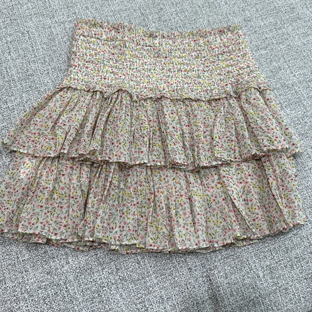 Floral Ruffle Skirt - Multicolor - Picture 3 of 4